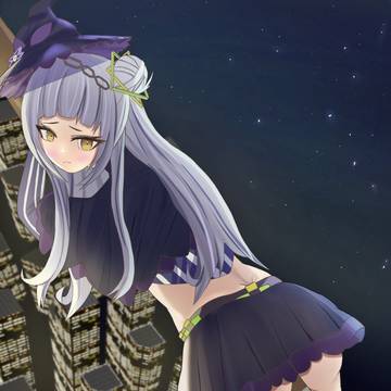 夜のパトロールシオンちゃん