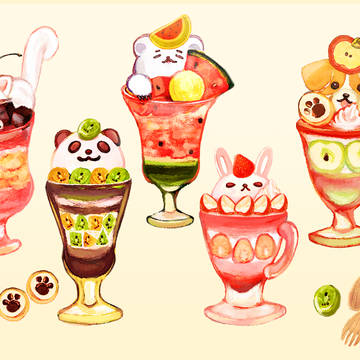 パフェ5🍉🐻