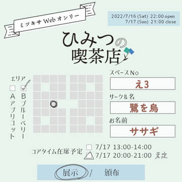 ミツキサwebオンリー