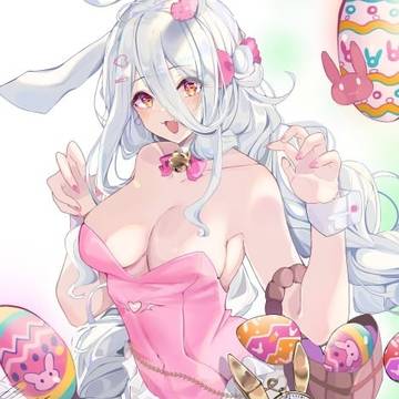 Albino Bunny - Commission