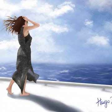 海與少女