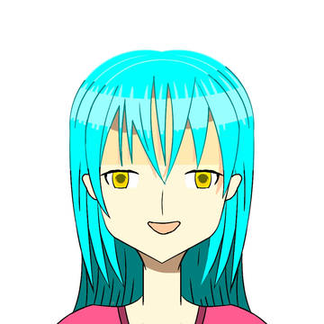 green hair girl