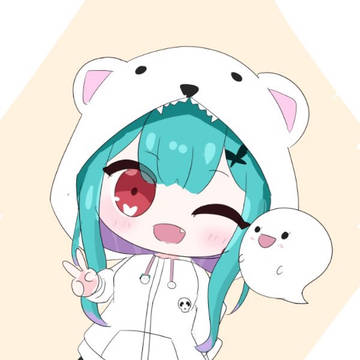 しろくまパーカーるしあちゃん