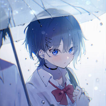 突然の雨にずぶ濡れになったヤンキーJKと通りすがりの気になる彼☂
