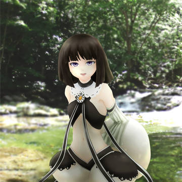 アルケミアストーリーの魔物ちゃん衣装を着た嫁ちゃん
