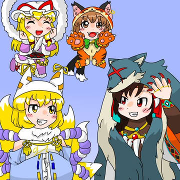 東方CB二周忌復活祈念祭告知イラスト２