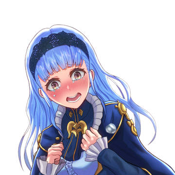 泣きながら声をかけるマリアンヌ