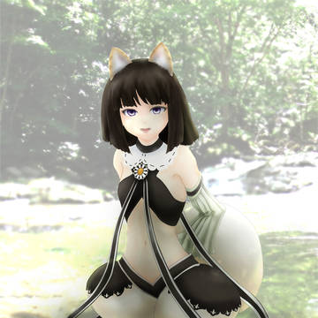 アルケミアストーリーの魔物ちゃん衣装を着た嫁ちゃん　その２