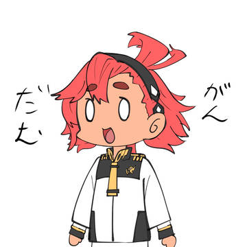 謎髪型短パン褐色タヌキ