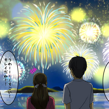 練習絵（花火）