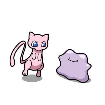ミュウとメタモン