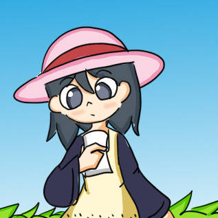 在看着什么的安堂夏美