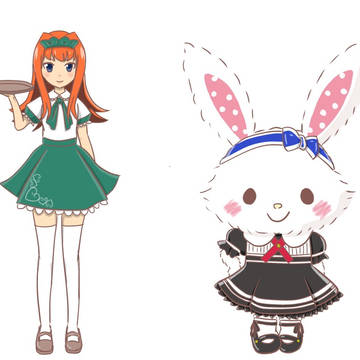 菜央とメルちゃん(ほぼトレス)