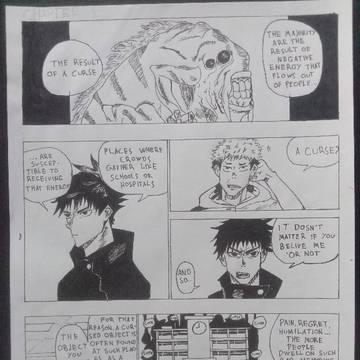 redraw manga jujutsu kaisen #2