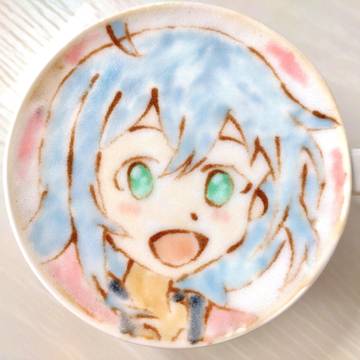ラテアート杏奈ちゃ