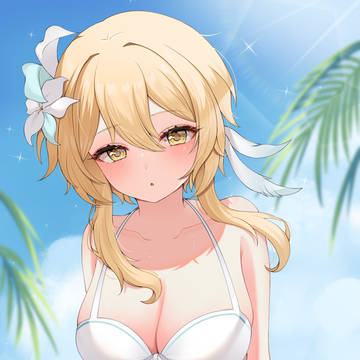 ねぇ、泳がないの?
