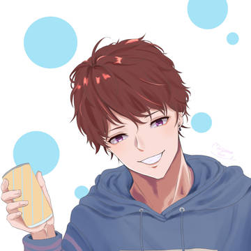 パーカー男子
