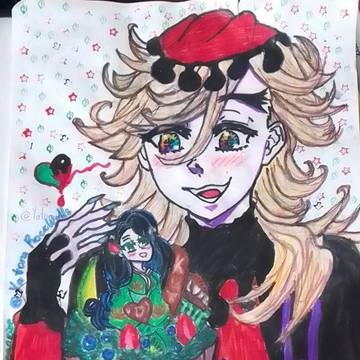 ❄️❤️Douma x Kotoha 💚🌸 dibujo
