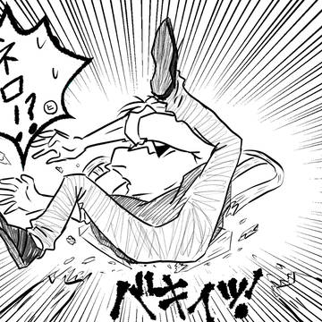 座っただけなのに椅子が壊れちゃったネロ