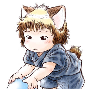 風船をつかまえました