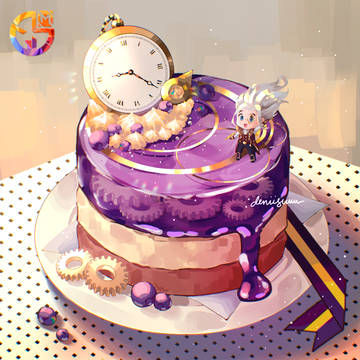 ブルーベリーのケーキは 💙💜