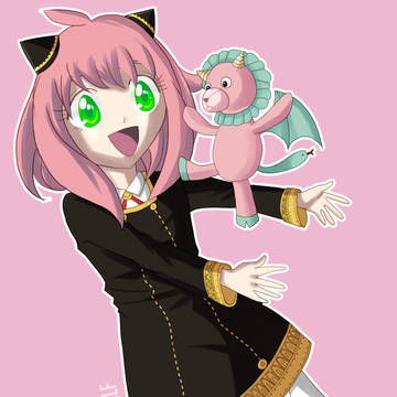 Anya with her plushie♥♥