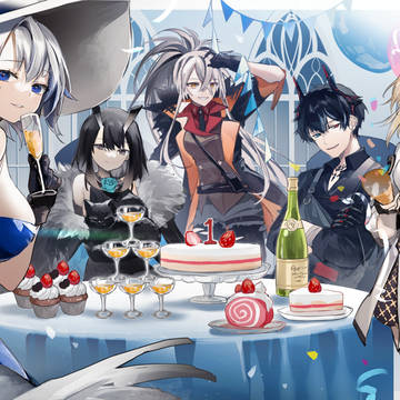 白夜極光周年賀圖