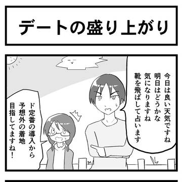 4コマ「デートの盛り上がり」