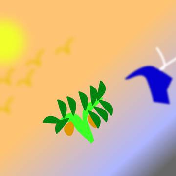 sunset moon