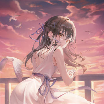夕焼けの海