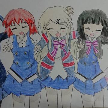 きんいろモザイク　描いてみた