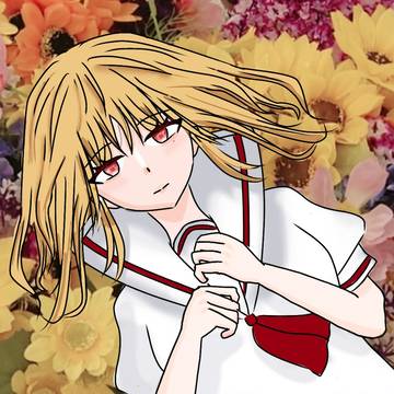 花と白セーラー