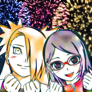 🦋🥗親友同士の花火大会❤️