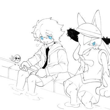 fishing with lucario