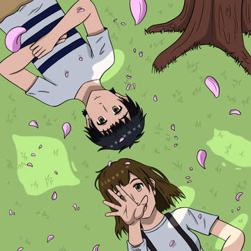 桜木の下 (below the sakura tree)