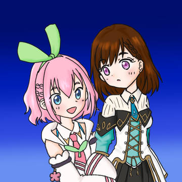 カナちゃんとミシェルちゃん