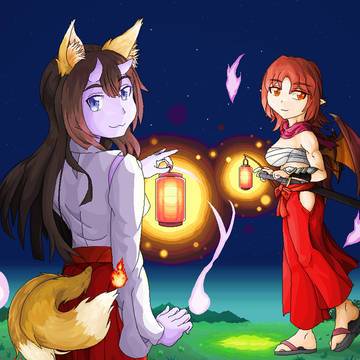夜明けの平原探索(ドラ子目線)