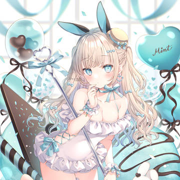 チョコミントパフェ