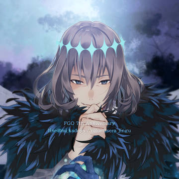 【FGO】線画交換オベロン【みかどゆうや様】