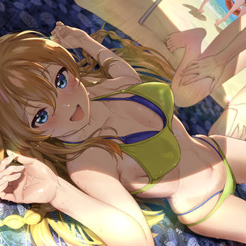 泳ぎつかれた～っ
