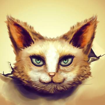 Digital Paint Cat Fur Material