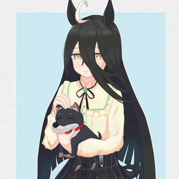 犬を撫でるカフェ
