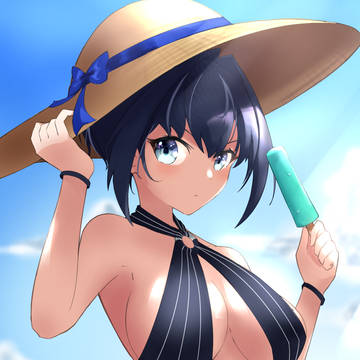 Kronii at the Beach