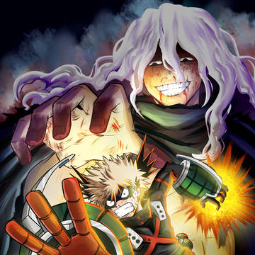 Bakugou Vs Shigaraki Fanart