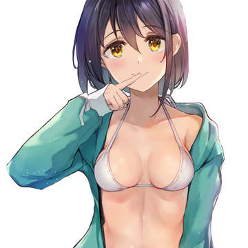 水着×パーカー