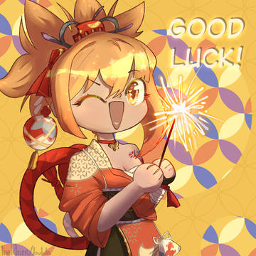 [FANART] Good luck from Yoimiya!