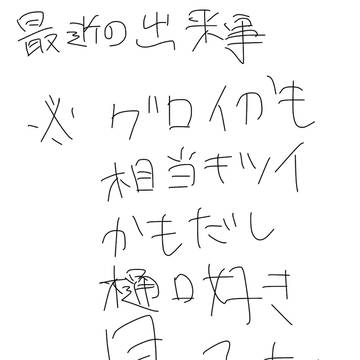 最近の話