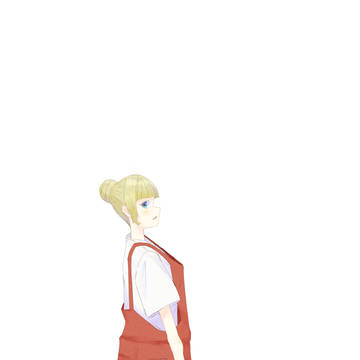 金髪女子