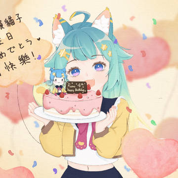 Rumi懶貓子生日賀圖
