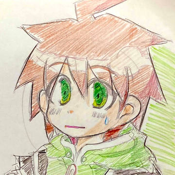落書き　苗木くん